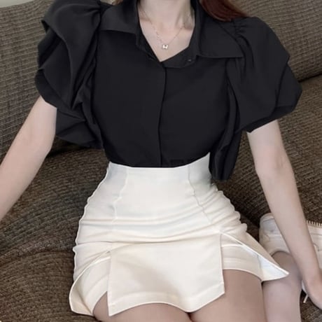 fuwa fuwa sleeve tops 2色