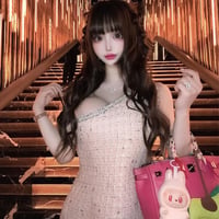 ヴァニラ様ご着用♡One shoulder pink tweed dress