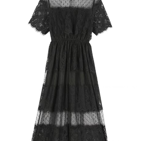 black lace medium op