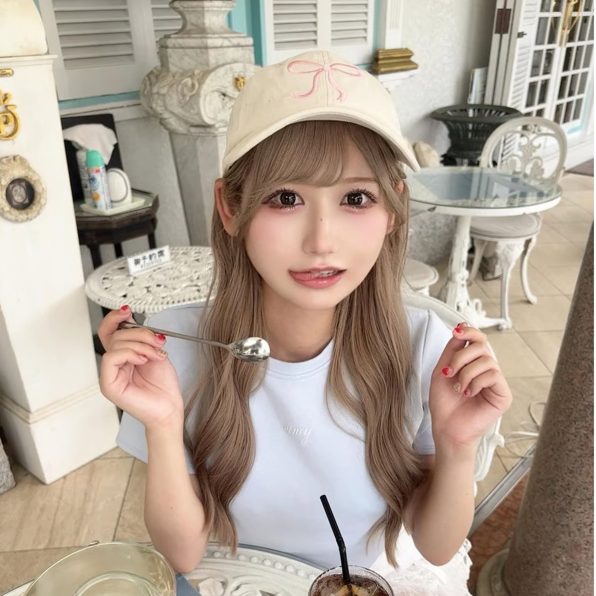 煌苺きらら様ご着用♡刺繍リボンキャップ 5色 | ecrea