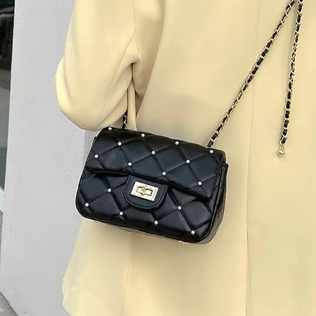 パール付きショルダーbag