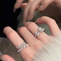 シルバーパールリング2セット