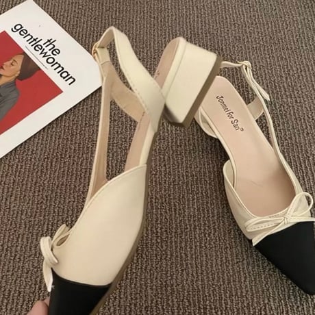 Ribbon Pointed Heel