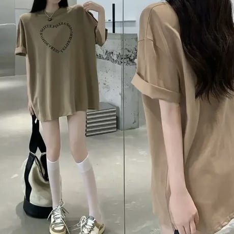 ロゴハートデザインTシャツ2色
