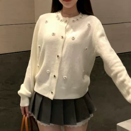 ビジューデザイントップス 2色