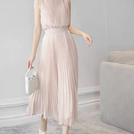 lady pleats long op