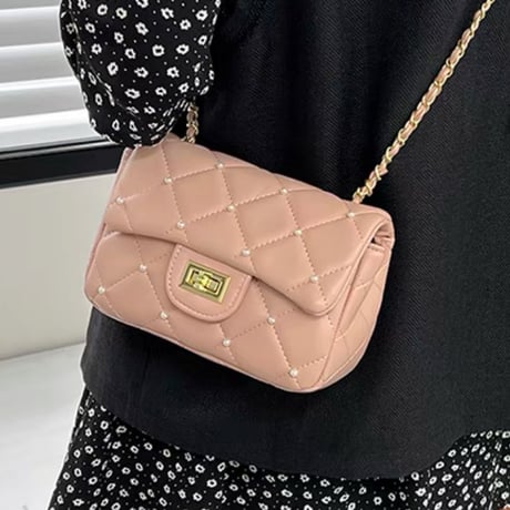 パール付きショルダーbag