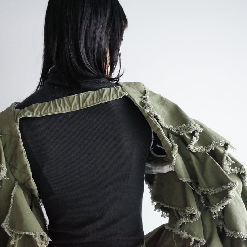 BELPER/ベルパー】RAFFLE CHINO SLEEVES/ラッフルチノスリーブ-