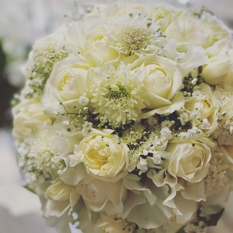 受注生産 生花お任せラウンドブーケ | ryuka-flower 