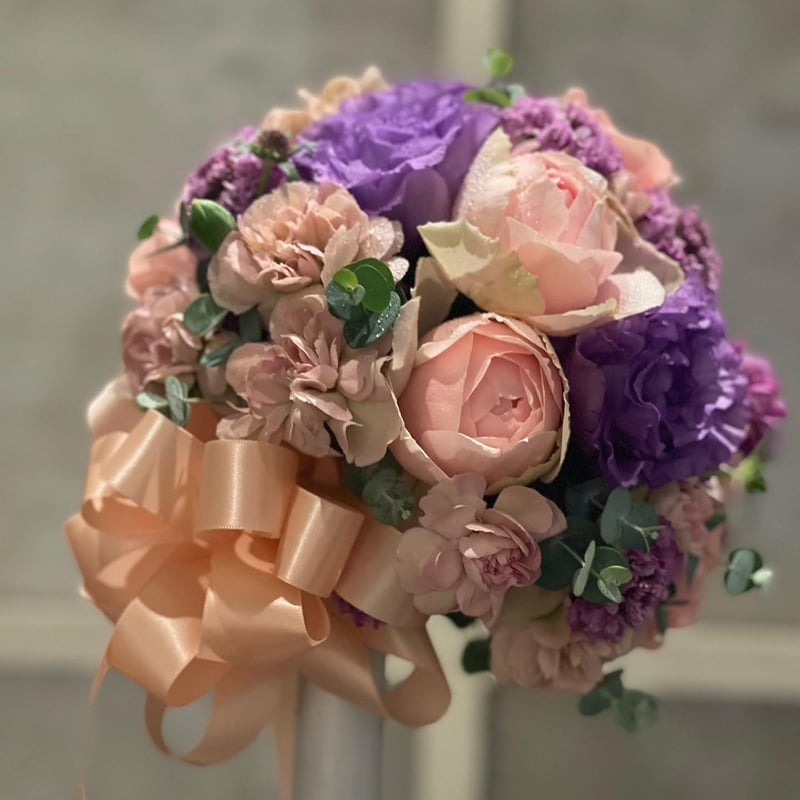 受注生産 生花お任せラウンドブーケ | ryuka-flower 