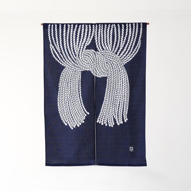 綿暖簾 縄のれん文85×120㎝ | 静岡市立芹沢銈介美術館museumshop 綿暖簾 縄のれん文85×120㎝ | 静岡市立芹沢銈介美術館museumshop