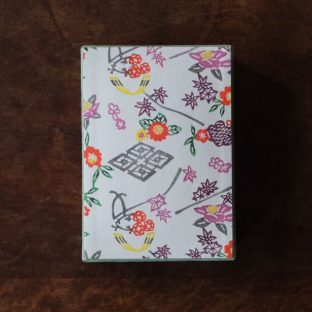 布目塗椿蒔絵菓子重　作家物　共箱有り 布目塗椿蒔絵菓子重作家物共箱有り