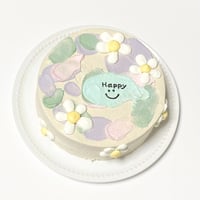 カラーパレットとお花ケーキ（送料無料）