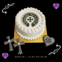 クロムハーツ（白）ロゴ＋メッセージクッキー付