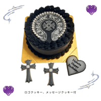 クロムハーツ（黒）ロゴ＋メッセージクッキー付