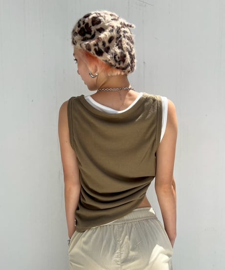 Shaggy Beret'Leopard'#2507-5/17
