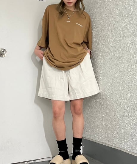 Wide Half Pants'Washed'#167665