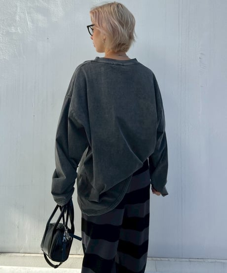 Wide LS Tee'Pigment'#671359