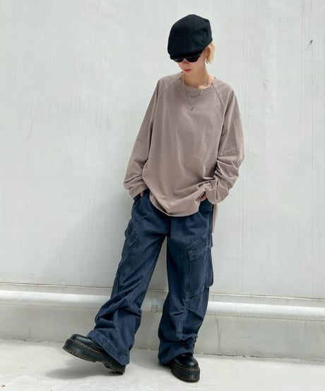 Wide Cargo Pants'Big Pocket'#1163#6225