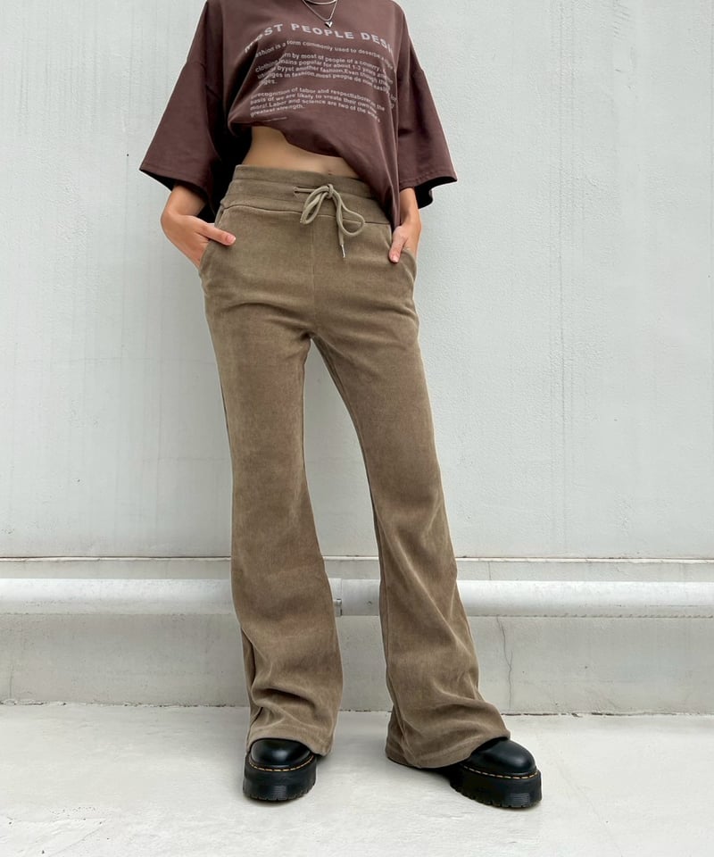 新品タグ付WIDE CORDUROY FLARE SKIRT 01 Women'S Kapok Blend Corduroy Flare Skirt