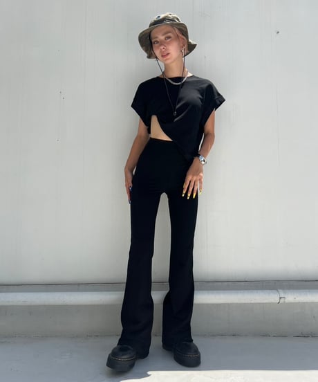 【¥4,600→¥4,200】Flare Pants'Draping'#9915