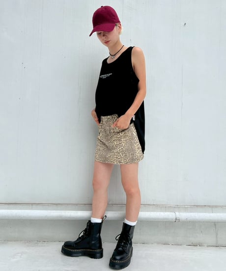 Compact Mini Skirt'Leopard'#8057