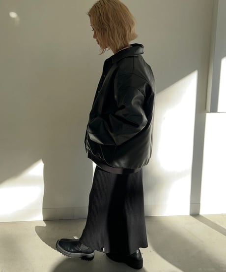 【¥8,400→¥7,400】Leather jacket 'Wide'#an005k