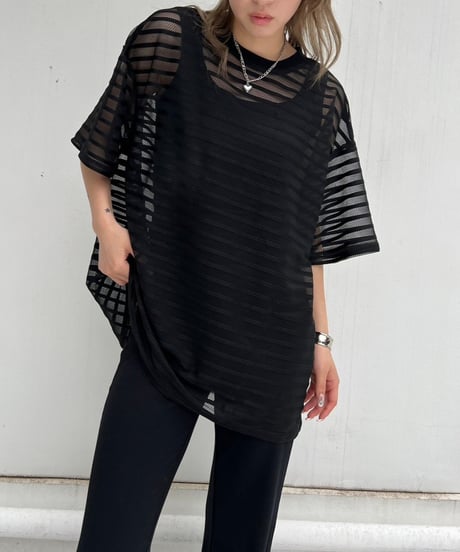 Sheer Lace T-sh'tulle'#733