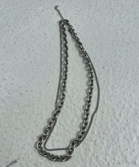W Chain Necklace#2506-1/3