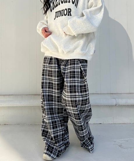Tak Wide Pants'Check'#72217
