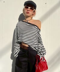 Border Tops'Off-shoulder'#373759
