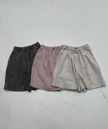 Wide Half Pants'Washed'#167665