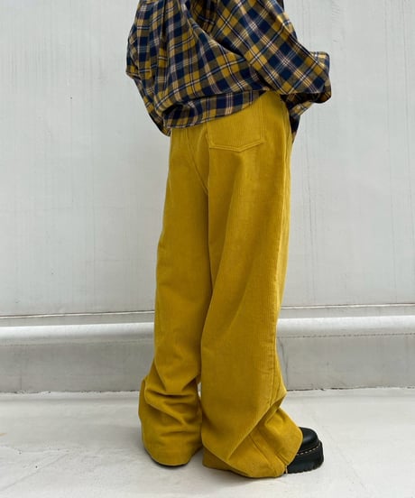 Corduroy Wide Pants'With Belt'#9358