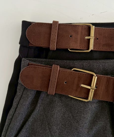 Wide Slacks'With Belt'#6611859