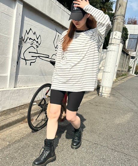 【¥6,800→¥6,300】Wide Long Sleeve-T'Border'#81101