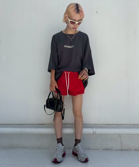 Wide T-shirt'SOME BODY'#1730