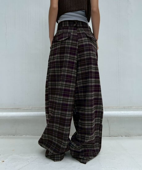 Tak Wide Pants'Check'#72217