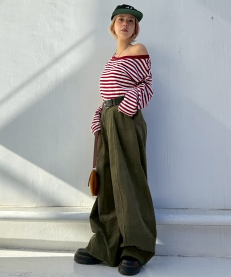 Volume Curve-pt Corduroy'Belt Set'#800959
