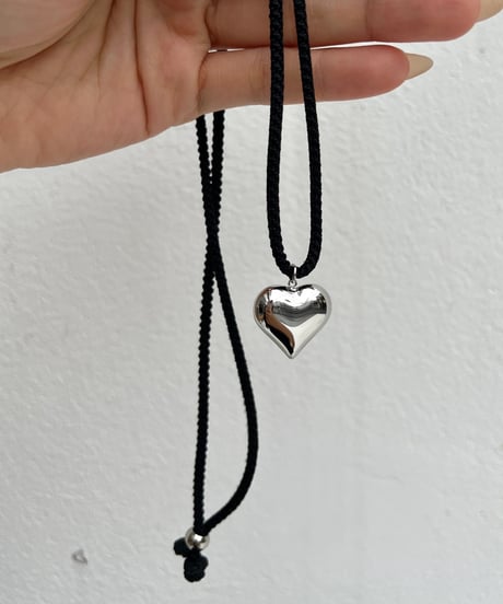 Heart Choker'Silver'#2405