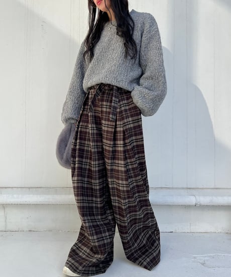 Mix Color Knit'Wide Sleeve'#8096