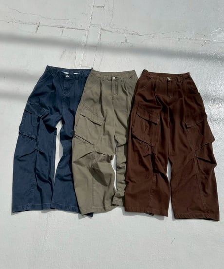 Wide Cargo Pants'Big Pocket'#1163#6225