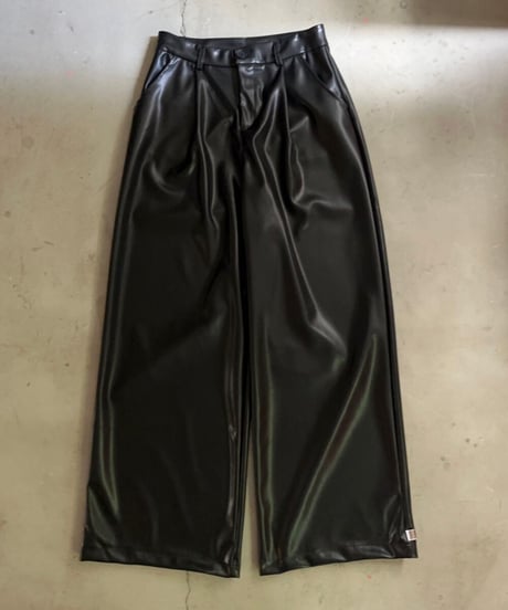 Wide Pants'Leather-Like'#1670