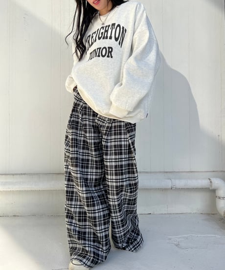 Tak Wide Pants'Check'#72217