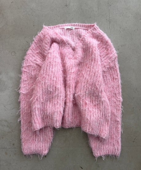 【¥6,800→¥5,900】Shaggy Knit'V-neck'#9356