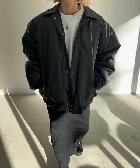 【¥8,400→¥7,400】Leather jacket 'Wide'#an005k