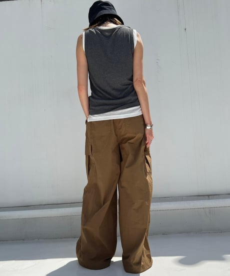 Wide Cargo Pants'Relax'#53371