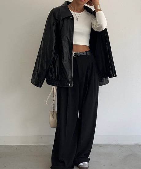 【¥4,800→¥4,300】Long Sleeve Tops'Cropped'#7606