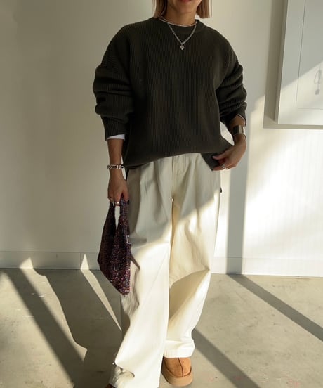 【¥6,800→¥5,900】Wide Knit Pullover'Slit'#6180