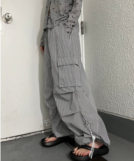 Stripe Jogger Pants'2Way'#9059
