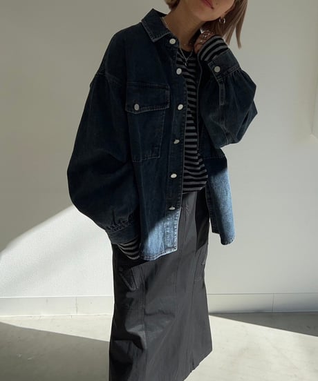 Wide SH-jacket'Denim'#5281
